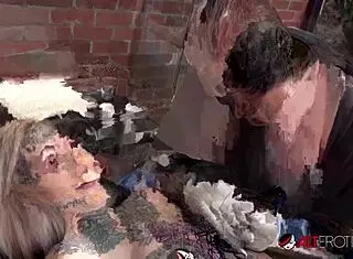 why does sascha masturbate amber luke with toys during tattoo session?