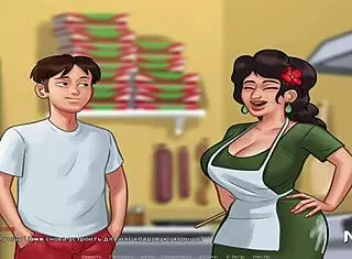 Mexican girl in Summertime Saga gets cum and pregnant!