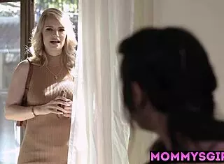 Big tits milf Rachael Cavalli licks petite Asian teen Chloe Surreal's pussy after hot kissing