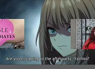 i react to try 2 cum with me episode 44 featuring hentai anime prostitute with toys