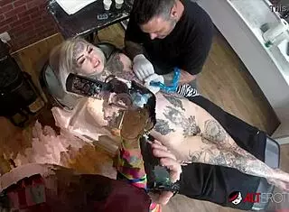 why does sascha masturbate amber luke with toys during tattoo session?