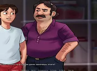 Mexican girl in Summertime Saga gets cum and pregnant!