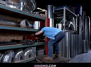 Wild gay sex with Devin Franco and Liam Knox in the warehouse 😈