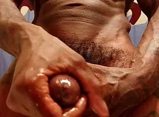 Intense Worship Of Big Black Cock By Hallelujah Johnson While Being Watched