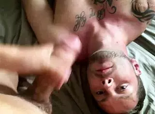 Roommate's Big Dick Gay Blowjob