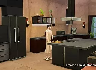 Jj Sims 4 dad fucks his stepson on vacation