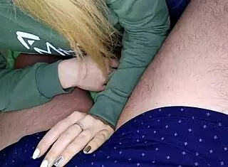 Early Morning Kiss and Blowjob Before Work
