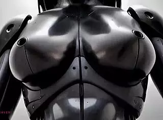 Big titted sex robot is ready to receive your cum close-up pov ai