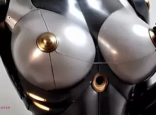 Big titted sex robot is ready to receive your cum close-up pov ai