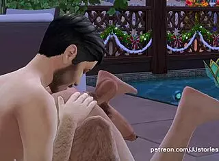 Jj Sims 4 dad fucks his stepson on vacation