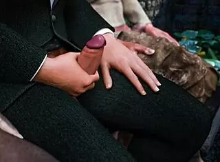 Intense gangbang erupts in greenhouse during fashion business!