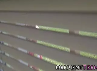 Watch This Kinky Teen Get Rough Fucked While She Rubs Herself!