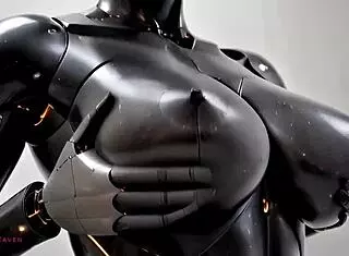 Big titted sex robot is ready to receive your cum close-up pov ai