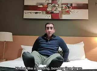 step gay dad alone in hotel with son