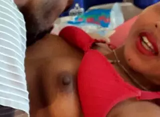 Horny deshi ebony babe sumona sucks and rides big black cock