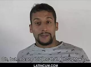 Latincum com - amateur straight Latin stud Rocco gay for pay fuck