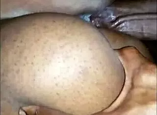ebony wife with hairless pussy getting monster cock splash 6!
