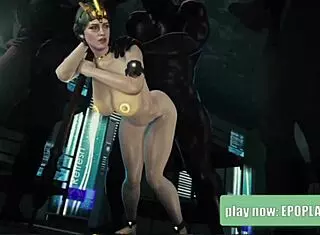 Milf lets boys take turns on her holes in hentai anime 3some