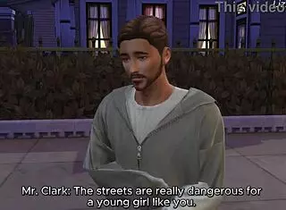 wow, big tits student fucked by teacher in sims 4! rough creampie action 😏