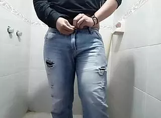 Gay Man Feels Intense Pleasure Masturbating In Bathroom