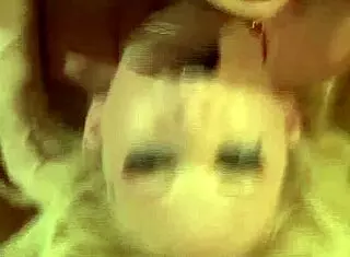 blonde anal slut hillary scott stuffs her asshole and mouth with huge dick, gaping.