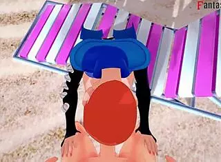 Feel the thrill of grown Gwen Tennyson in bikini POV