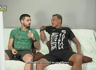 Lost the game but won the friend's bareback cock! 😏