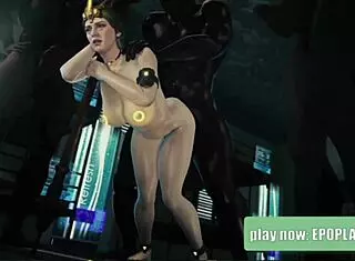 Milf lets boys take turns on her holes in hentai anime 3some