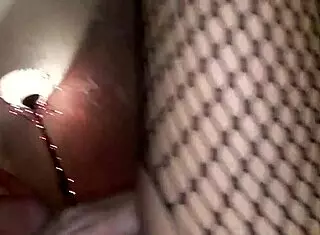 Fucked my wife and delivered a cumshot on her pussy in homemade lingerie scene