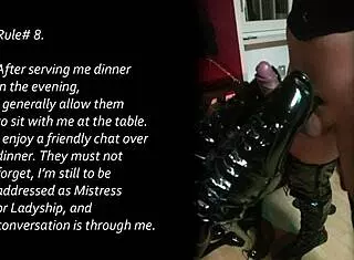 Sissy training rules for transsexuals in my cage