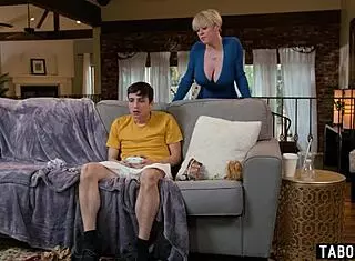 Huge Boobs Mature Stepmom Dee Williams Sucks and Rides Gamer Stepson