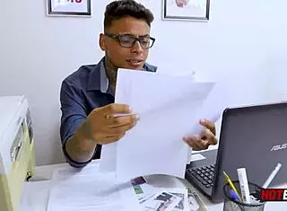 young stud fucks boss hard