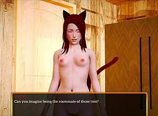 redhead teen's small tits exposed