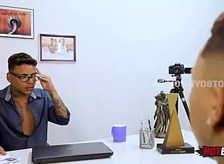 young stud fucks boss hard