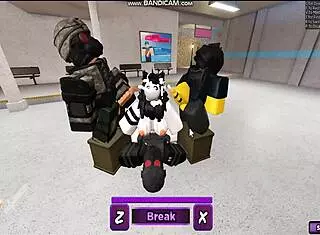 Ready for Whoreblox game gangbang? Watch the banging and cumshot in this group moment!