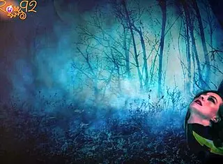 halloween demon roleplay with fishnets and body stockings lingerie