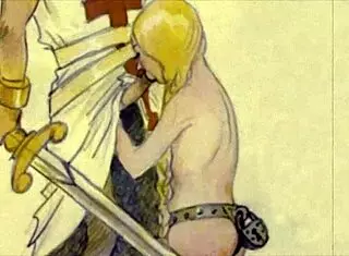 vintage erotic illustration from antique retro cartoon