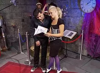 wax figures of two ladies come alive for doggystyle orgy