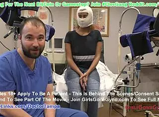 Taylor ortega undergoes gyno exam with doctor tampa