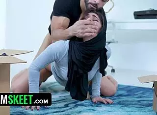 Gorgeous Arab babe Jezebeth gets spanked and stuffed hard!