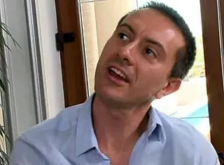 Euro babe strips for cash, then takes cock