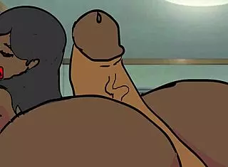 I met the sexy bbw ebony nigerian usher at a party and fucked her