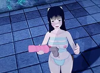 Jujutsu kaisen hentai features shibuya sex with masturbation and footjob