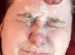 Amateur Receives Cum On Face