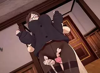 Couple In 3D Animation Share Intimate Moments