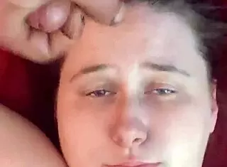 Amateur Receives Cum On Face