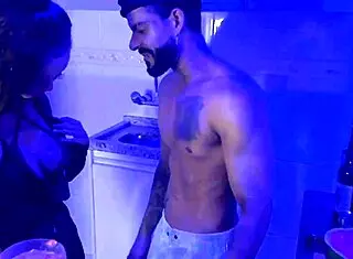 Sucked the bartender Hisak very well in the bar