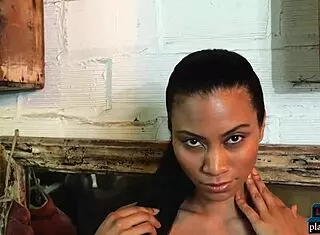 Arab Model With A Big Round Ass Fatima Kojima Poses Naked For Playboy