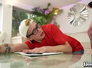 Nookies Skinny 60-Year-Old Granny Jacy Bangs Students Hard