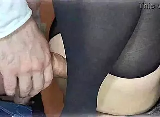 The boss in stockings wants hot sex with a talked